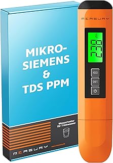 Measury Leitfähigkeitsmessgerät Wasser – EC Messgerät und PPM Messgerät | Leitwertmessgerät …