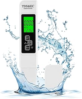 Aideepen TDS Messgerät für Trinkwasser, 3 in 1 TDS/EC ppm Messgerät Wasser mit Hintergrundbele…