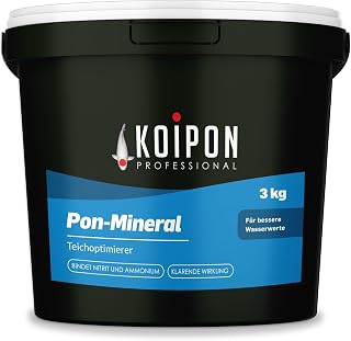 KOIPON Pon-Mineral 3 kg Teichmineralien für klares Wasser, senkt Nitrit | Hochwertige Teichminer…
