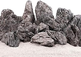 AquaOne Aquarium Steine Mini Landschaft I Natursteine Seiryu 1 Stück 5-12kg I Aquascaping Gestei…