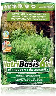 Dennerle NutriBasis 6 in 1 – Nährboden für Aquarien – für prächtigen Pflanzenwuchs 9,6 kg