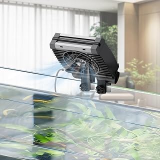 Pawfly Aquarium Kühler, Leiser Aquarium durchlaufkühler, Aquarium Lüfter mit Einstellbarer Ges…