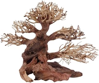 AquaOne Aquarium Classic Bonsai Baum M I Wurzel Oriental Holz 23x10x17 cm I Aquascaping Dekoratio…