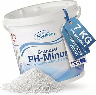 pH Minus Pool Granulat 7KG [mit SYNERGIE-Minus-Formel] senkt den pH-Wert | pH Senker für Pool & …