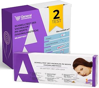 pH Test Vaginal 2 Stück – Sterile Tupfer mit Farbskala für Zuhause | Ergebnis in wenigen Minu…