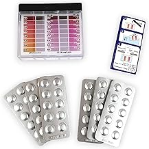 Premium Pooltester-Set für Chlor, Brom und pH-Wert | Wassertester inkl. 60 Rapid-Testtabletten (…