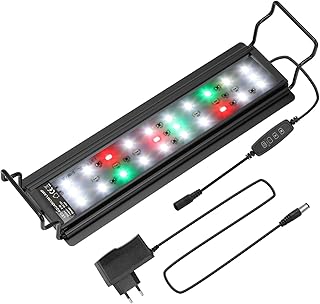 Aquarium LED Beleuchtung, 10W Aquarienbeleuchtung, Aquarium-Lichtleiste mit automatischem Timer-S…