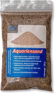 Aquariensand für Triops und Urzeitkrebse 150 g, staubfrei | Natürlicher Bodengrund, gewaschen u…