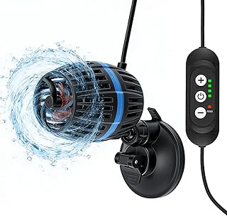 Aquarium Strömungspumpe 10000L/h 20W Aquariumpumpe Wavemaker 4 Einstellbare Stufen mit 360° Sch…