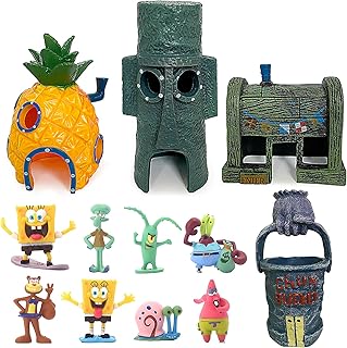 MeYuxg Aquarium deko, Fisch Tank Ornament Ornamente, Landschaft Ananas Haus Aquarium Deko Höhle …