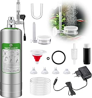 5L CO2 Anlage Aquarium Komplettset co2 Generator System für 60L-300L Tanks | Kohlendioxid Reakto…