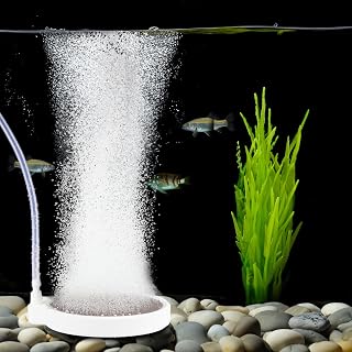 Nano Sprudelstein für Aquarium & CO2-Diffusor – 5 cm Leiser Luftstein mit Superfeinen Blasen, …
