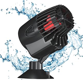 Aquarium Strömungspumpe 3000L/H Ultra-Leise – 360° Rotierbar mit Saugnapf, Einstellbare Wasserp…
