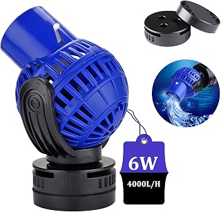EXLECO Aquarium Strömungspumpe Wavemaker 4000L/H 6W Umwälzpumpe | Wellenpumpe JVP-130, 360° sc…