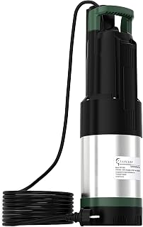 LANCHEZ Tauch-Druckpumpe 4 inox, 1100W Tauchdruckpumpe | 6300 l/h, Förderhöhe max. 47 m, integr…
