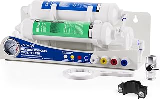 Frizzlife BFRO100 Aquarium Umkehrosmose-System, 3-stufiges Countertop RO Trinkwasser-Filtersystem…