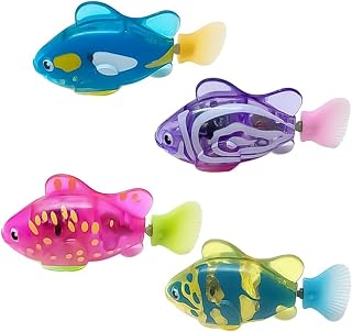 4PCS Elektronischer Haustier Fisch, Schwimmen Roboter Fisch Spielzeug für Katzen, Elektrisches F…