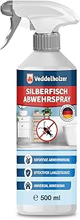 Veddelholzer 500 ml Papier- & Silberfisch Abwehrspray Laborgeprüfte Wirksamkeit sofort und Langz…