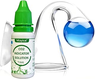 CO2 Test Aquarium Drop Checker,Kolorimetrischer CO2 Indikator für Aquarien,15ml Indikatorlösung…