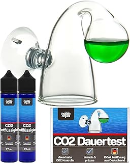 CO2 Dauertest Aquarium 150ml CO2 Indikator Flüssigkeit 20mg/l CO2 Test Messgerät | Dauerhafter …