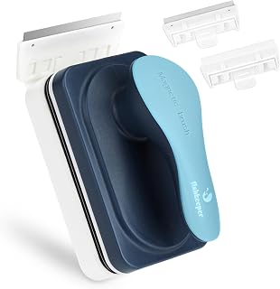 fishkeeper 2-in-1 Magnet Aquarium Scheibenreiniger mit 2 Abnehmbare Schaber | Aquarium Zubehör R…