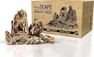 ARKA Drachenstein Set 10 kg 10-30 cm – myScape-Rocks für Aquarium Terrarium | natürliches Tonge…