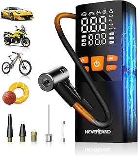 NEVERLAND Elektrische Luftpumpe Akku Kompressor, 16000mAh