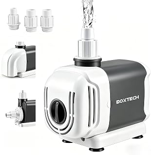 Boxtech Aquarien Wasserpumpen 15W, 1000L/h Springbrunnenpumpe