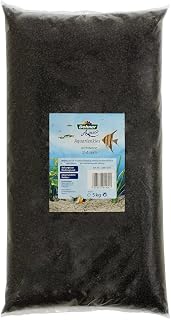 Dehner Aqua Aquarienkies, Körnung 2 – 4 mm, schwarz, 5 kg