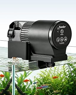 FEDOUR Automatisierte Futterspender für Fische, 110ML Groß Kapazität Futterautomat Aquarium mi…