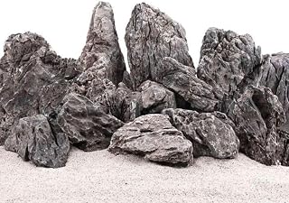 AquaOne Aquarium Steine Mini Landschaft Set I Natursteine Seiryu Mix I Steine Gr.M-XXL I Aquascap…