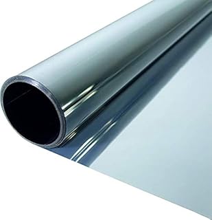 Premium Spiegelfolie 200 x 76cm – Sonnenschutz – 99% UV-Schutz – Sichtschutz – 55% Wärme…