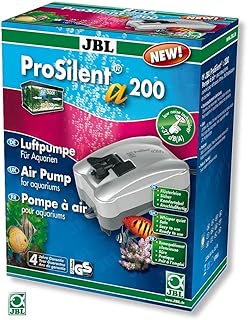 JBL ProSilent a200, 6054200, Luftpumpe für Süß- und Meerwasseraquarien von 50 – 300 L, 1 Stüc…